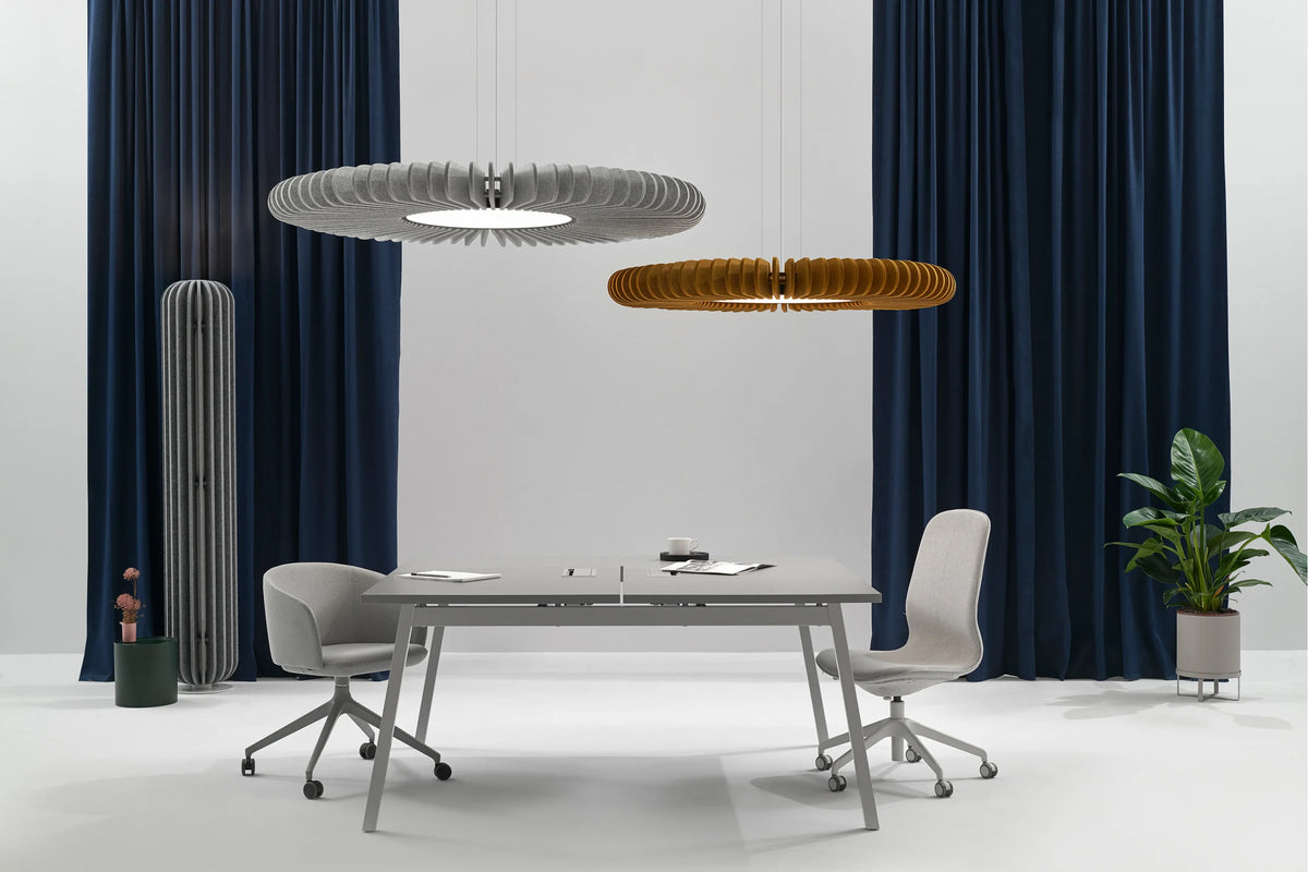 Flexxica Sol acoustic pendant light in an interior