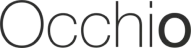 Occhio logo displayed in a clear background